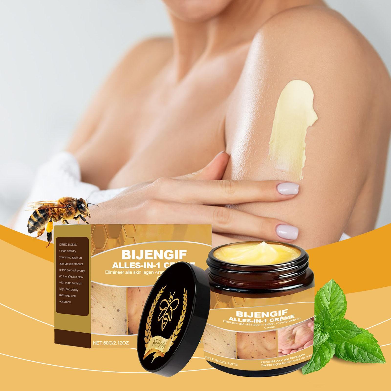 

Крем для ухода за кожей пчелы Мягкое очищение и разглаживание кожи Увлажняющий крем для тела 60 г One Size