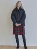Avang Tartan Check Pleated Midi Skirt - Red