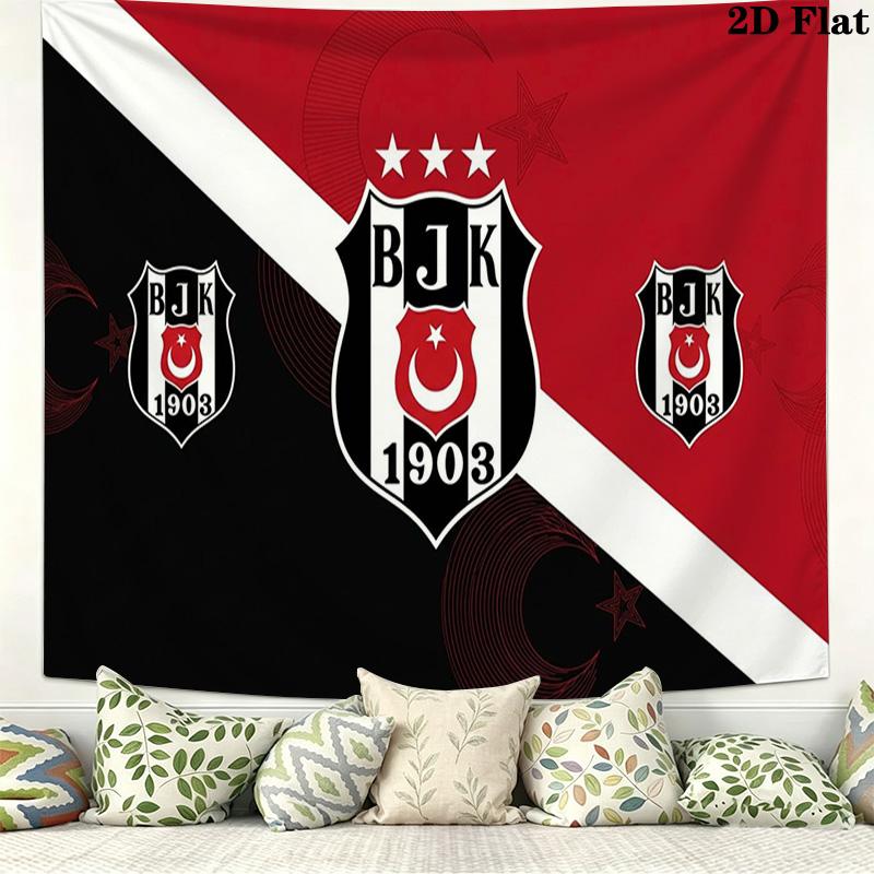Beşiktaş Wall Tapestry Aesthetic Wall Hanging Printed Fabric Blanket Decorative Tapestries for Bedroom Living Room Home Decor
