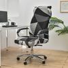 1Pc Elastic Office Chair Cover Geometry Stretch Gaming Seat Slipcover Washable Non Slip Office Rotating Computer Chair Covers
