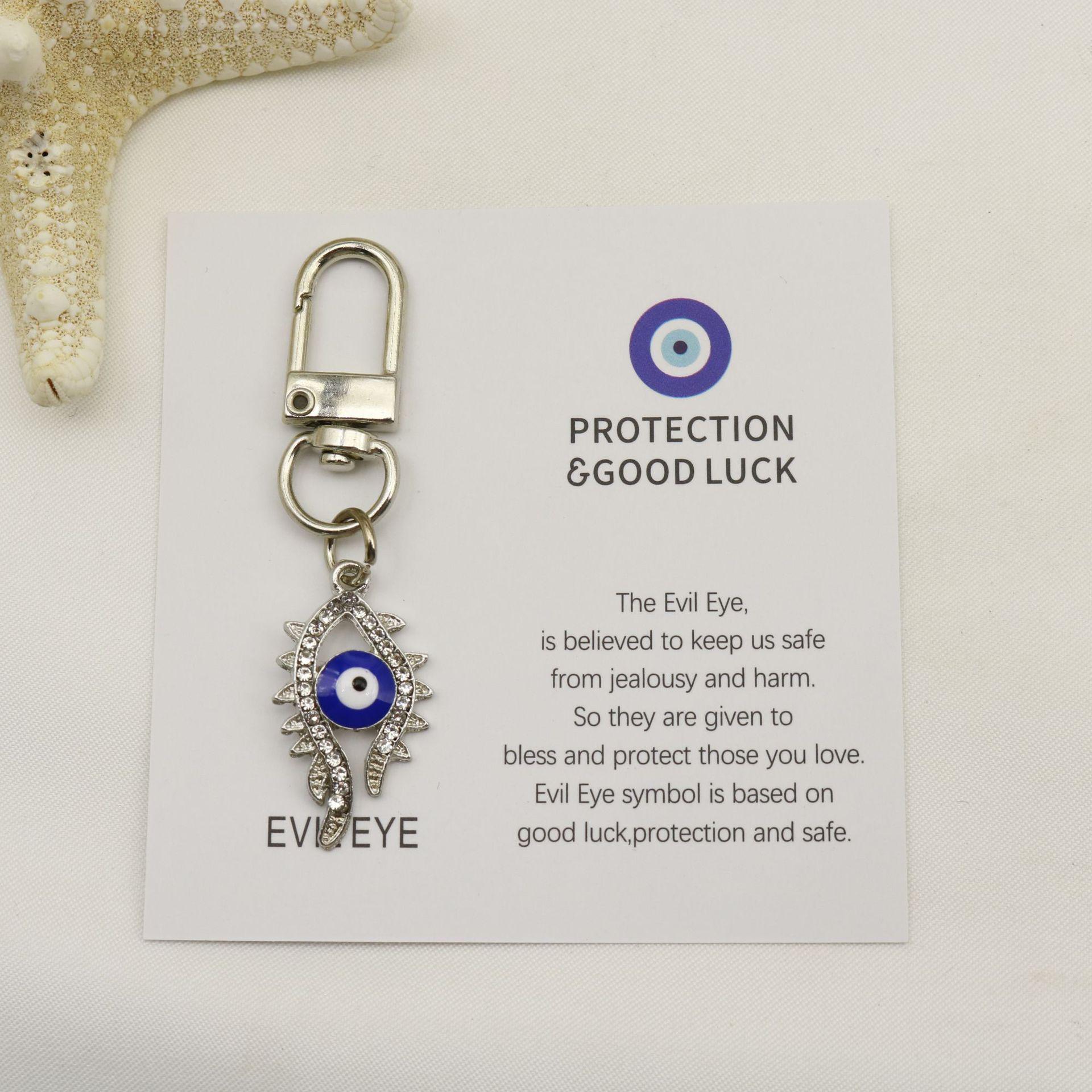 Good Luck Blue Evil Eye Pendant & Keychain