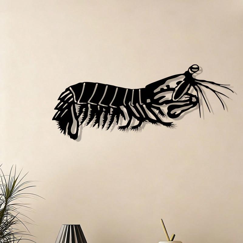 Iron Lobster Wall Art Kitchen Garden Fence Sculpture Seafood Lover Gift Weather Resistant