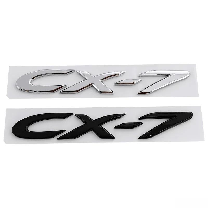 For Mazda CX7 Logo 19x2.6cm ABS 3D Car Stickers Decals Rear Trunk Lettering Badge Exterior Modification Tail Emblem Accessories kyljh99