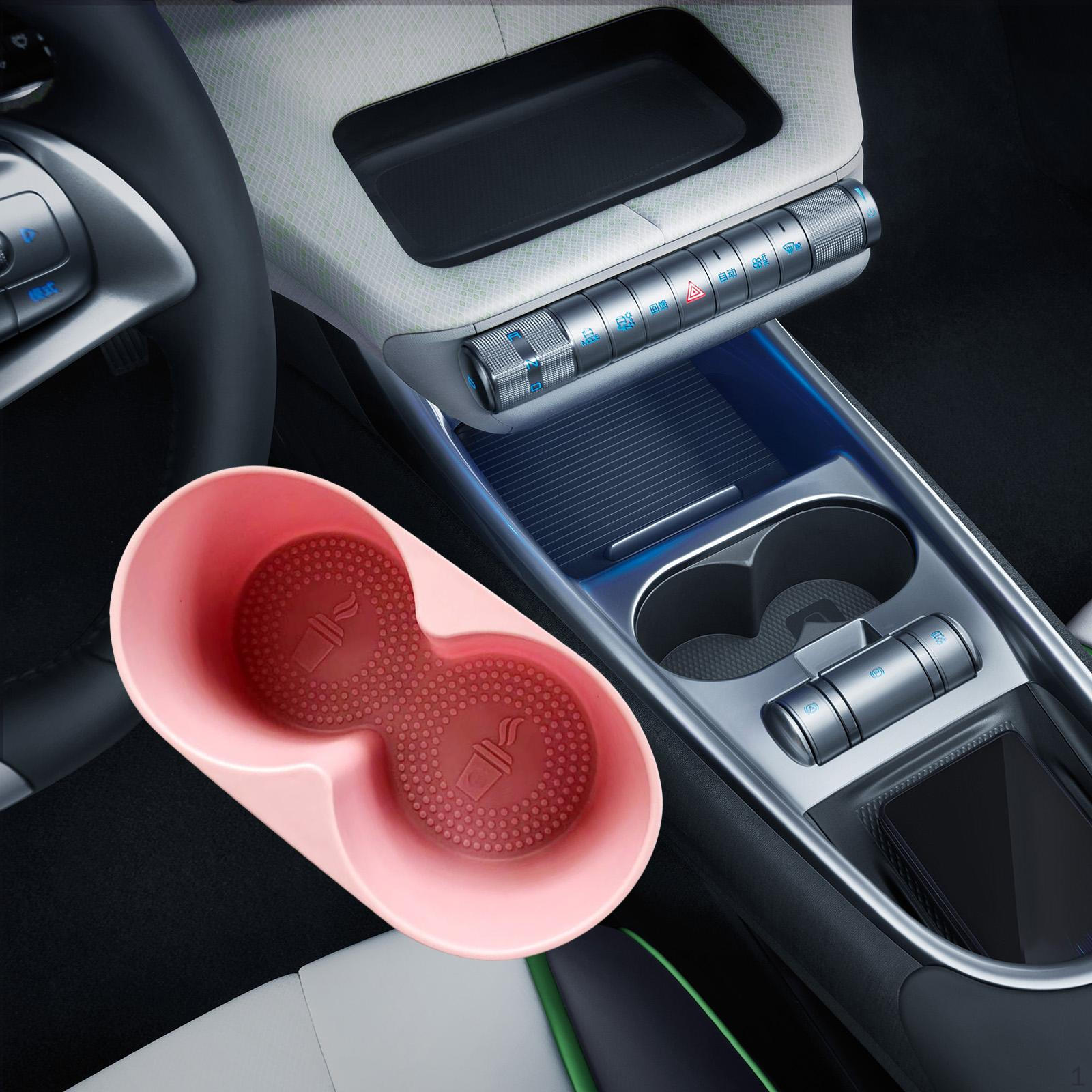

Center Console Cup Holder Insert Silicone Material Automobile Accessories for Dolphin Waterproof рожевий