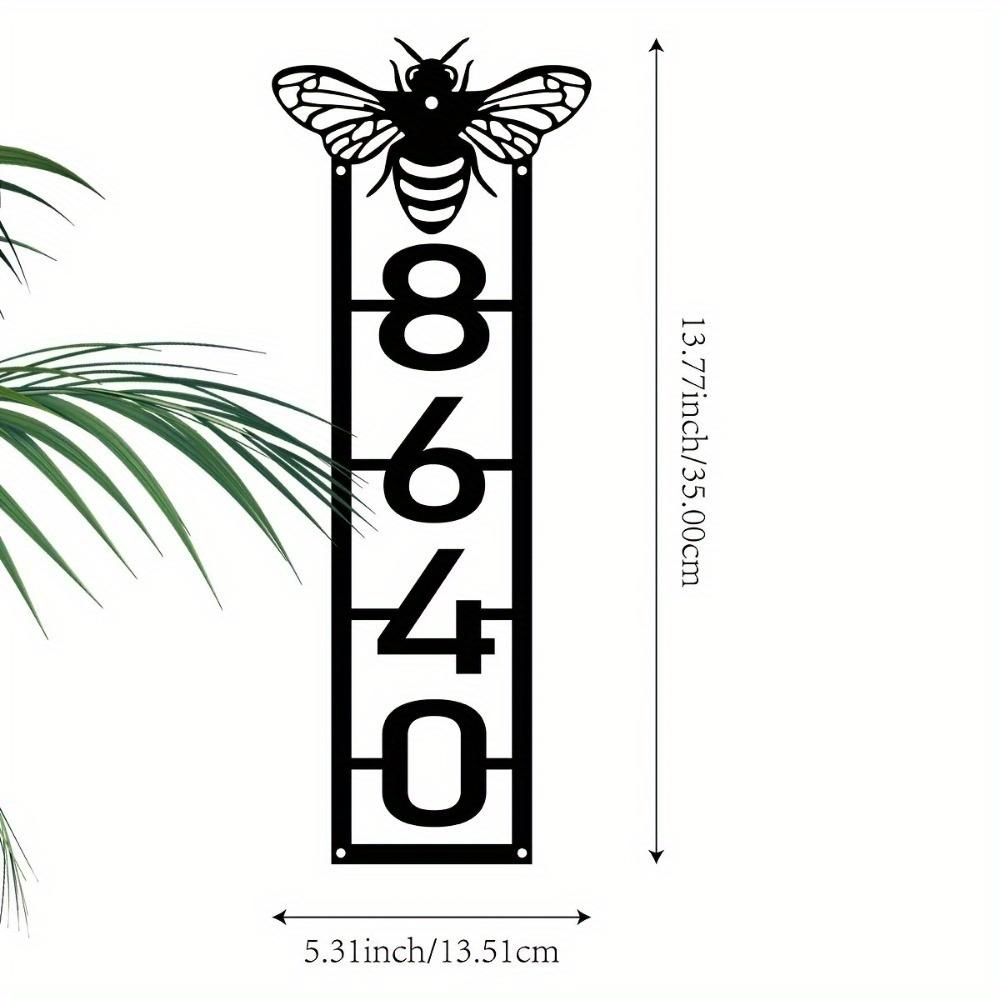 1pc Custom Metal Wall Art Bee Family Monogram Indoor Outdoor Decor