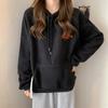 Cross-border real shot hooded fleece thickened 300g lamb fleece furry sweater women's Korean version autumn and winter warm jacket
