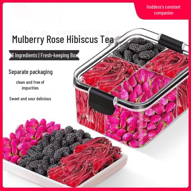 Mulberry Roselle Rose Flower Tea