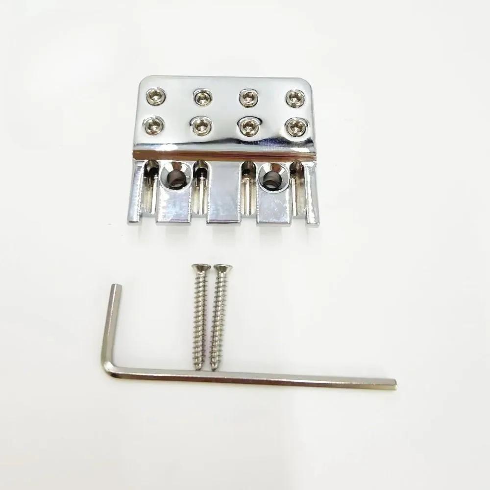 High quality 4-string bass bridge without head, copper string holder