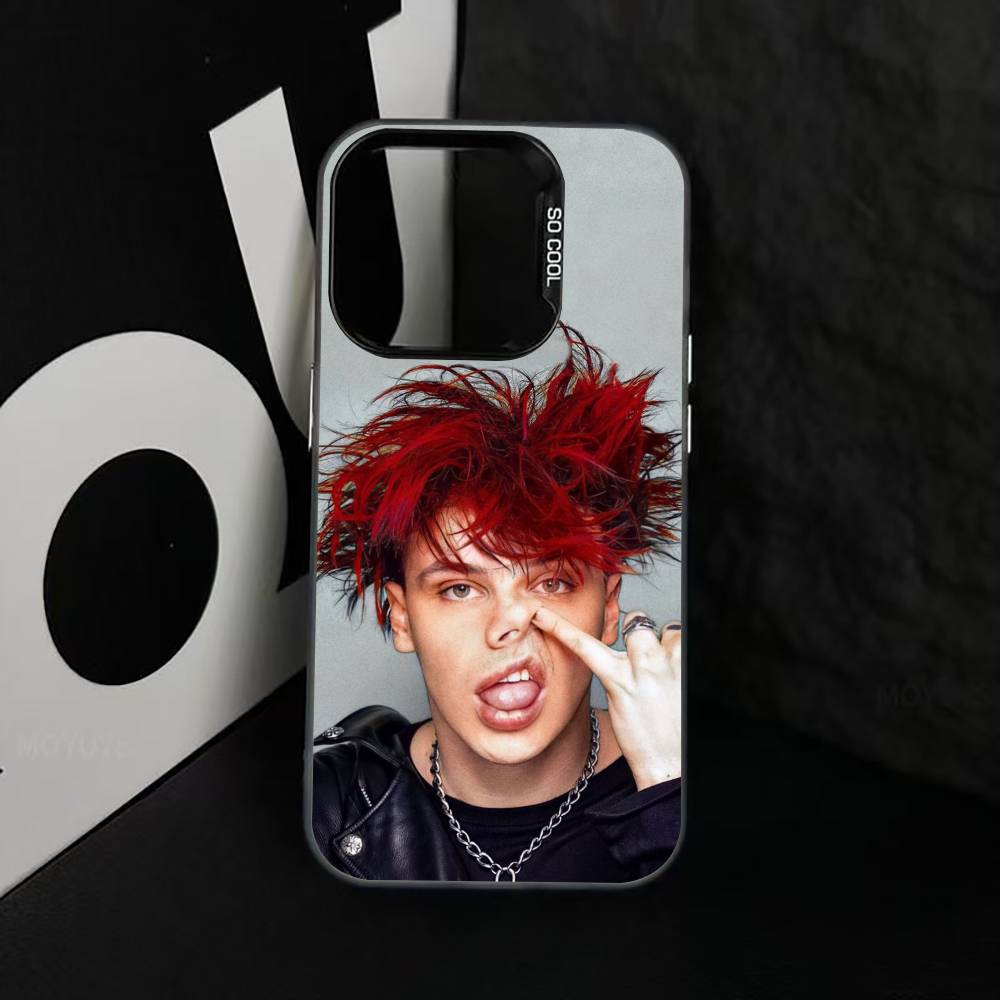 S-Singer Y-Yungblud Phone Case For iPhone 17,16,15,14,13,12,11 Plus,Pro Max,XS,Colorful Silver Phone Case Funda Cover
