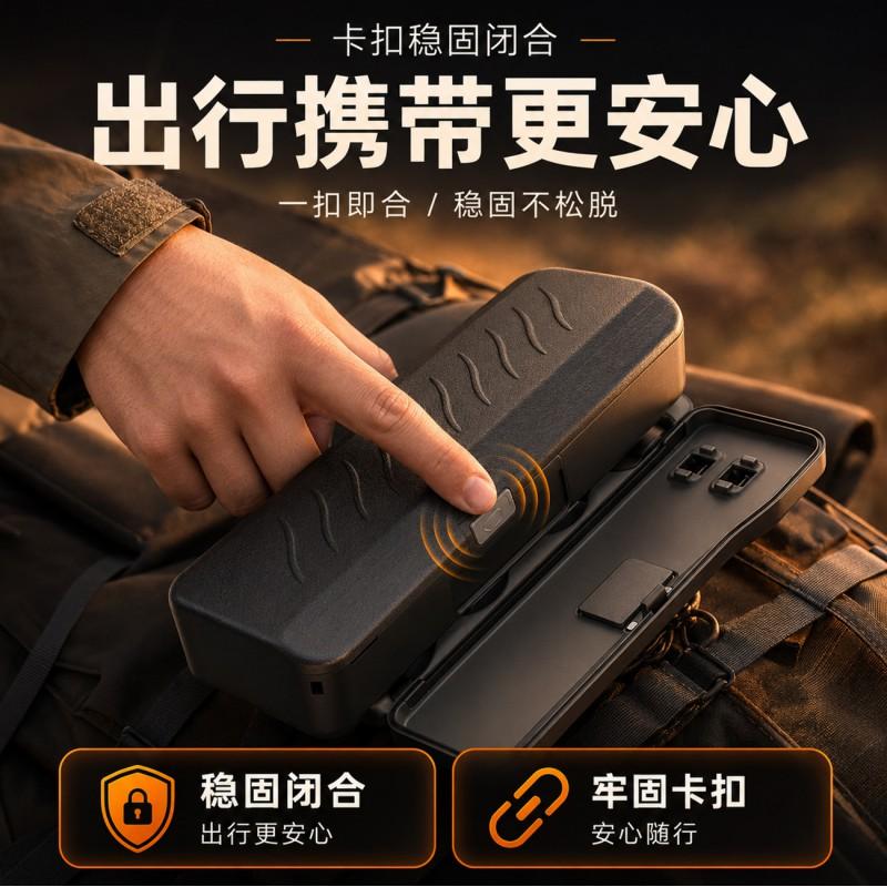 DJI Pocket 4 Pro Protective Case With Lens Filter Storage Compartment Shockproof Silicone ABS Shell Gimbal Camera