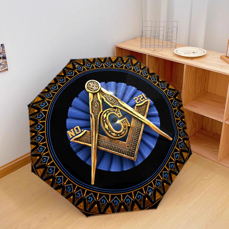 1PC Freemasonry Umbrella Portable Folding Umbrella Iron Frame Hole Bone Structure Outdoor Home Umbrella A7