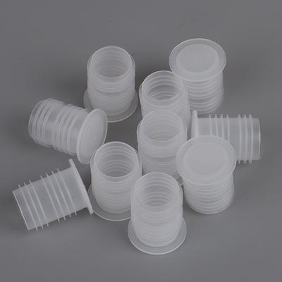 Plastic Bottle Cap Red Wine Cork Inside Plug Transparent Threaded Nut Hole Dust-Proof Plug