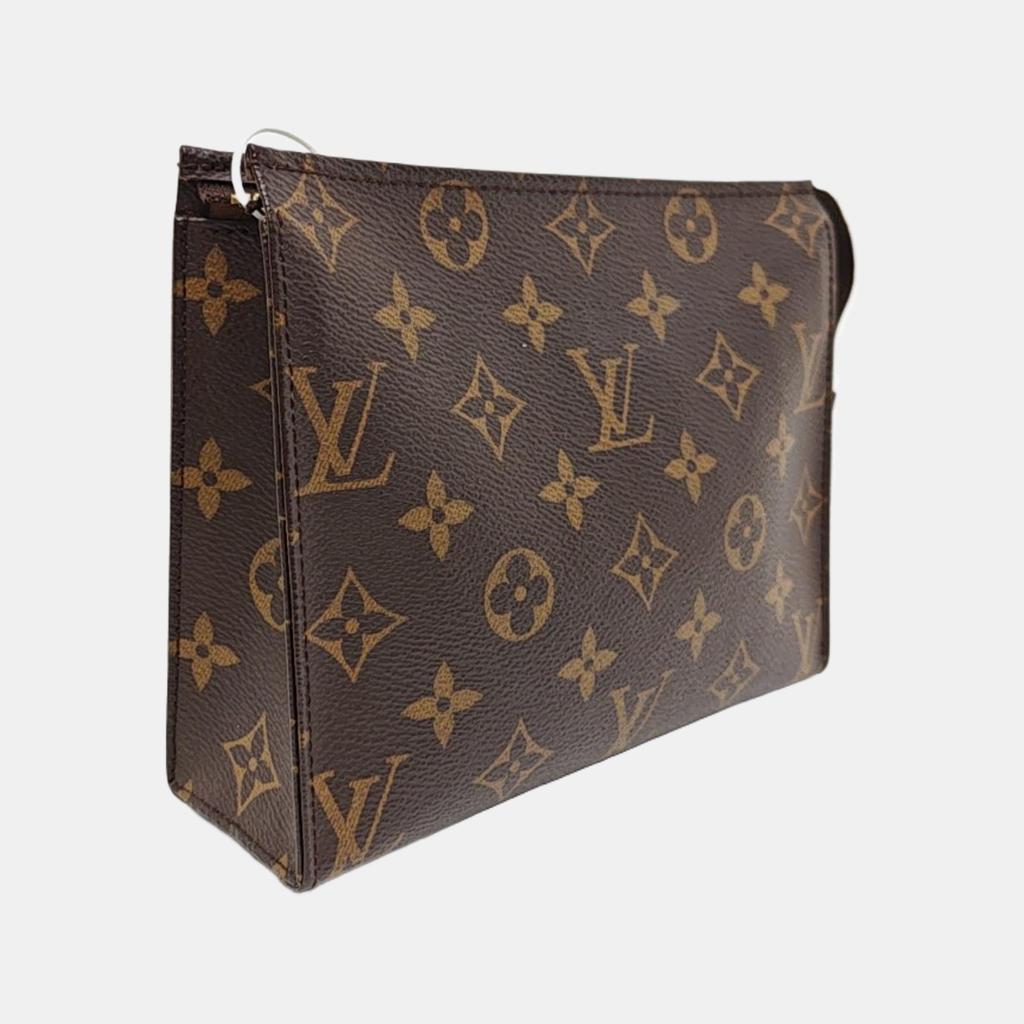[Pre-Owned] Poche Toilette 19 Classic Monogram Versatile Portable Canvas Toiletry Bag Clutch - Very Good #34DEBZ