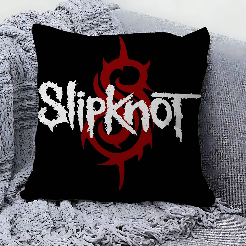 Cuscino Slipknot Band Heavy Metal Regali Arredamento Ufficio Casa Camera da Letto Divano Copricuscino per Auto Custodia 45X45Cm