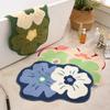 New Small Fresh Bathroom Flocking Moisture-wicking Carpet Floor Mat Toilet Home Slip-resistant Mat Bedroom Door Mat