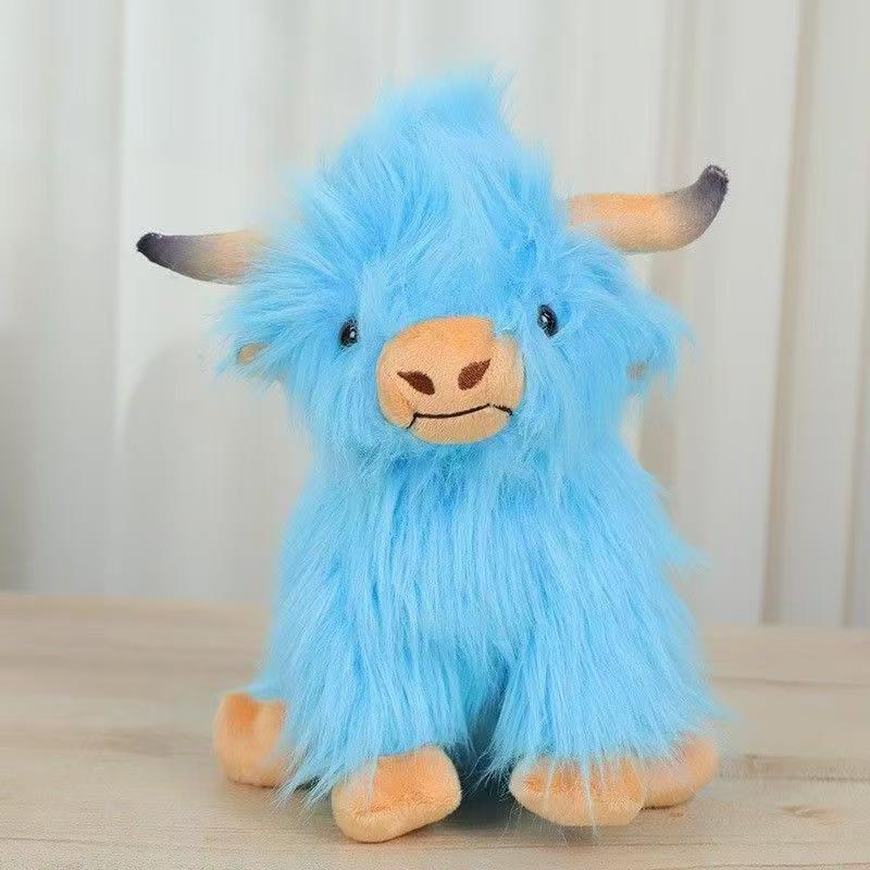 Highland Cow Plush Toy - Scottish Highland Cattle Simulation Doll