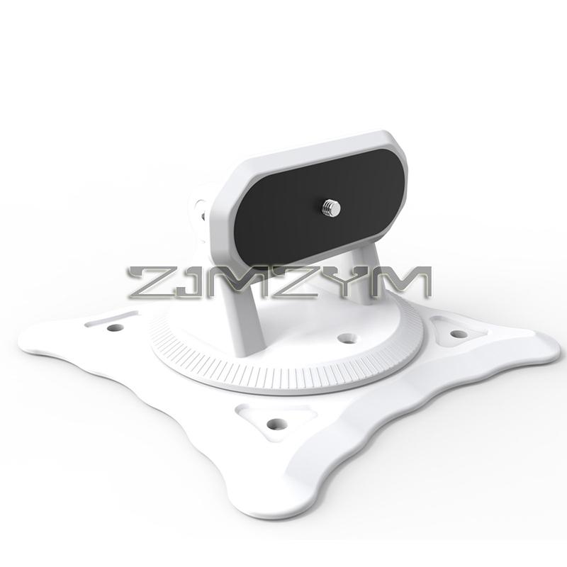 Multi Functional Projector Bracket Gimbal Desktop Lifting Bracket Wall Mounted Bracket 360 Degree Rotating Stand белый