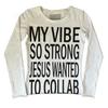 Y2K Women's Retro Letter Print Round Neck Long-Sleeve T-Shirt
