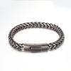 Pulseira de moda nicho pulseira de aço titânio retrô com fivela de mola joia masculina presente