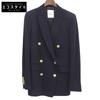 Ebure Excellent Condition Double-breasted Peak Lapel Jacket, Women's, Navy, Size 36 Jacket 36 NavyUsed