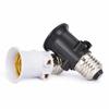 1 PCS E27 PBT Fireproof Bulb Adapter EU Plug Lamp Holder Base Socket AC100-240V 4A for Home Office Lighting