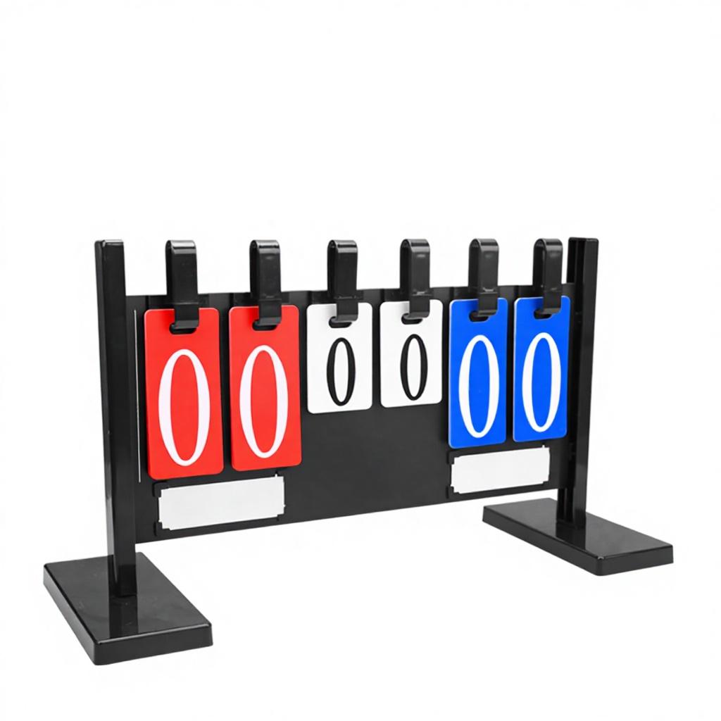 Multi-Functional 6-Digit Vertical Scoreboard for Table Tennis & Badminton Waterproof Competition Equipment