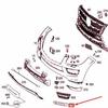 Mercedes-Benz W166 GL Front Bumper Fog Light Trim