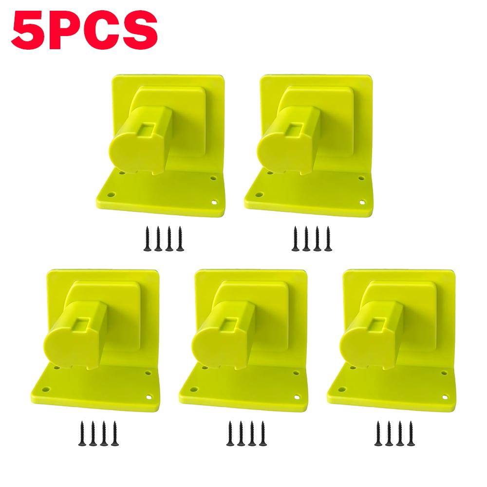 1-1PCS Wall Mount Battery & Tool Holder for Ryobi 18V Li-ion Battery Power Tool Drill Storage Hangers Shelf for RYOBI P111 P117