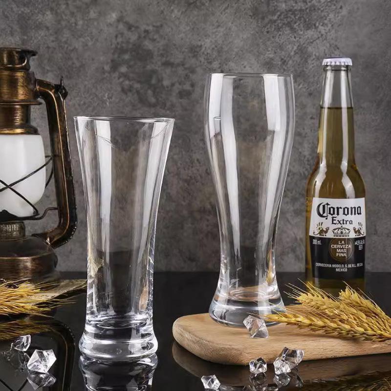 Large Capacity Waist-Slimming Crystal Beer Mug - Thickened Wheat Craft Glass for Household Use