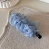 Gentle Floral Pleated Mesh Hairpin Super Fairy  High-end Sense  Fashionable  Western Style  High Ponytail  Banana Clip  Hair Accessories  New Style