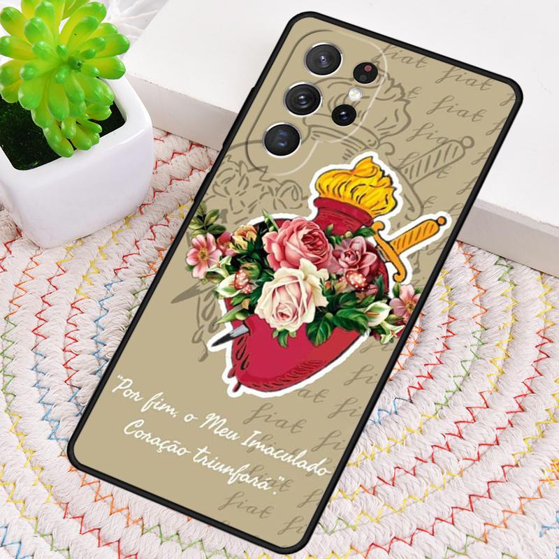 Hearts of the Holy Family Silicone Phone Case For Samsung Galaxy note 10 pro S26 S25 S24 S23 S22 S21 Plus S25Ultra Capa Cover