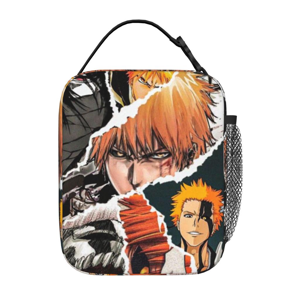 Back to school seasonBleach Meal Bag Ichigo Kurosaki (1) Zipper Closure Super Quality Multi-Function Heat Preservation Lunch Bag