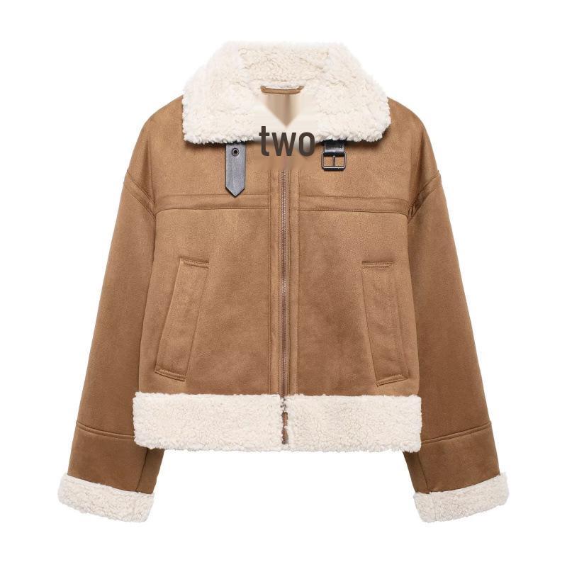 

European and American Women s Reversible Zipper Jacket - Autumn/Winter Collection XS