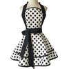 Cotton Polka Dot Double Layer Apron for Women Kitchen Cooking Painting Work Baking Apron
