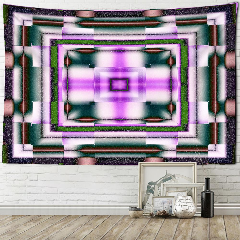 

Красочный гобелен с мандалой, настенный гобелен в богемном стиле, психоделический колдовство, тапиз, хиппи, домашний декор 95x70cm