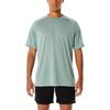 Asics Comfortable Moisture-Wicking Breathable Crew Neck Short Sleeve T-Shirt Men Tops Light-Gray-Green 2031D786-023