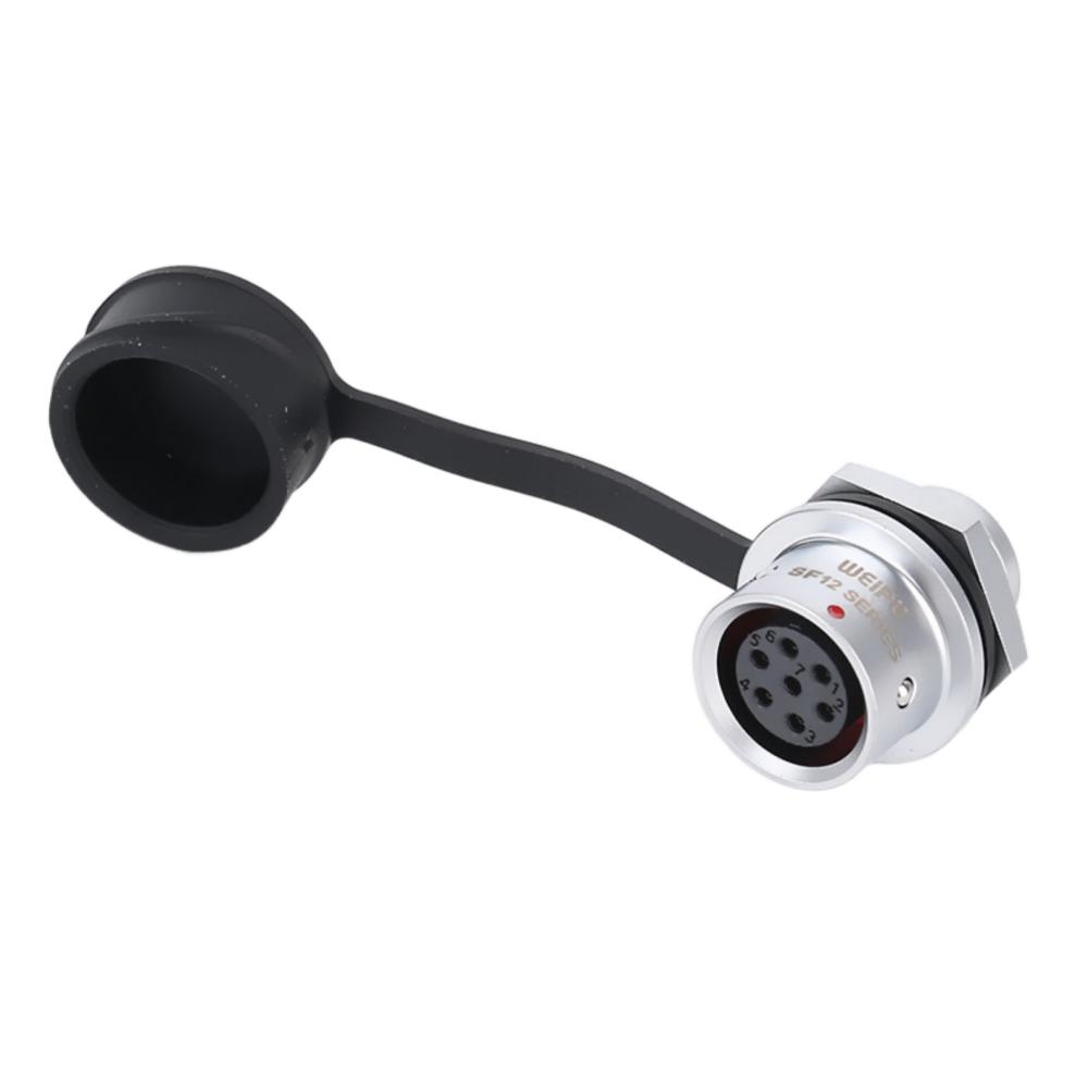 WEIPU SF12 2 3 4 5 6 7 9Pin Waterproof Automotive Aviation Connector M12 Socket Plug Solder Wire Panel Power Electrical Adapter