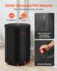Faltbarer Regentonnen, 380 L Tragbarer Regenwassersammeltonne, 1000D PVC Regenwassersammelsystem, Gartenwasserauffangbehälter Lagerung