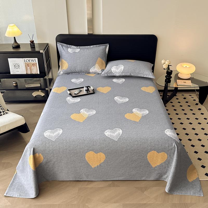 Vintage Style Floral Pattern 100% Cotton Bed Sheet Set Dark Color Flowers Luxurious Bedspread with Pillowcases Queen Bedding Set