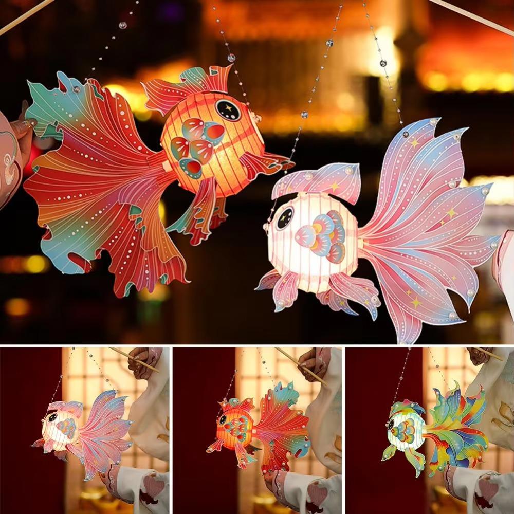 3D Koi Dragon Dance Lantern Paper Middle Autumn Festival Lantern Goldfish Lanterns  Moon Festival