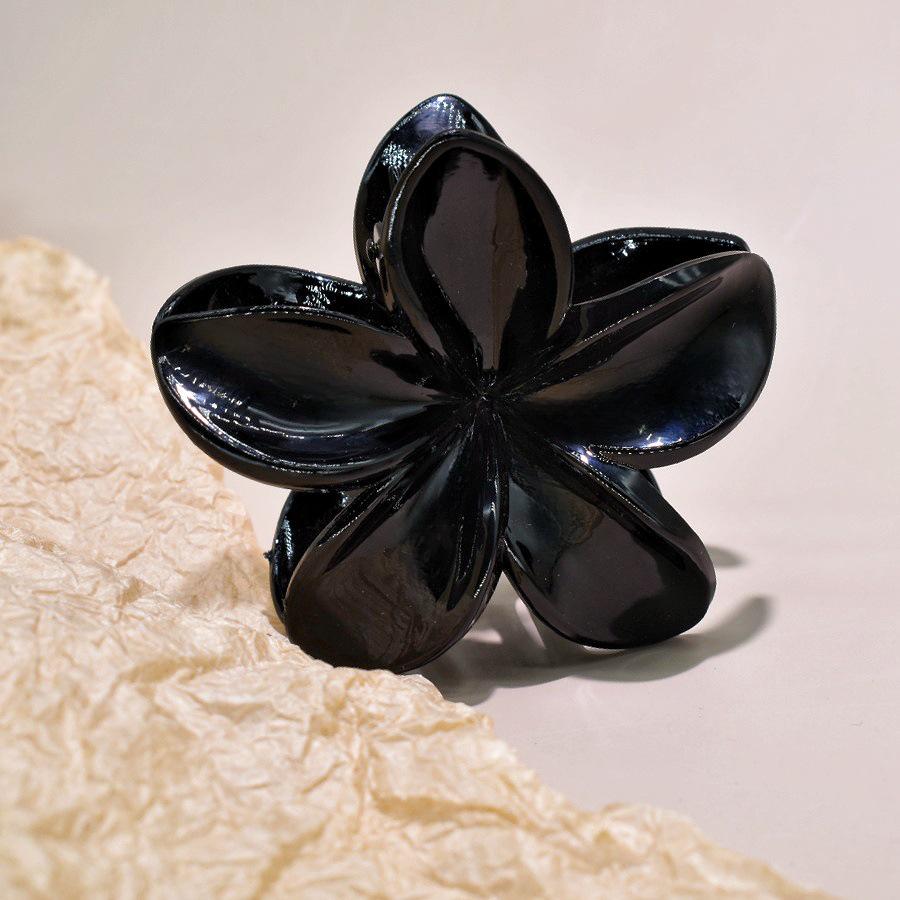 7cm Frangipani Hair Claw Clip - Colorful, Versatile Updo & Ponytail Accessory