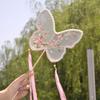 Decorative Chinese Style Fan Handheld Floral Pattern Silk Fan Hanfu Fan  Photography Props