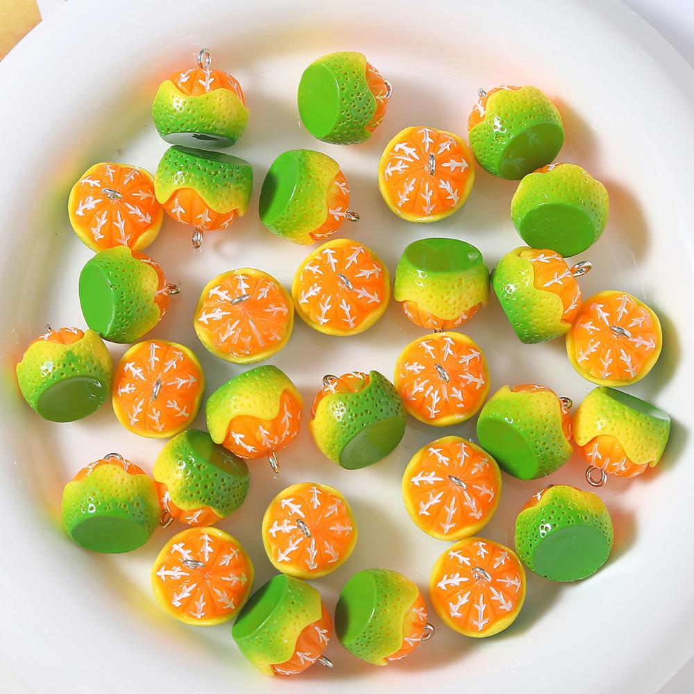 Resin Fruit Miniature DIY Accessories: Earrings, Keychains, Phone Cases, and Bag Pendants