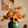 Vaso Cerâmico com Esmalte Rachado de Gelo: Decoração de Flores Secas Estilo Zen para Casa, Móvel de TV, Entrada ou Espaços de Luxo Leve