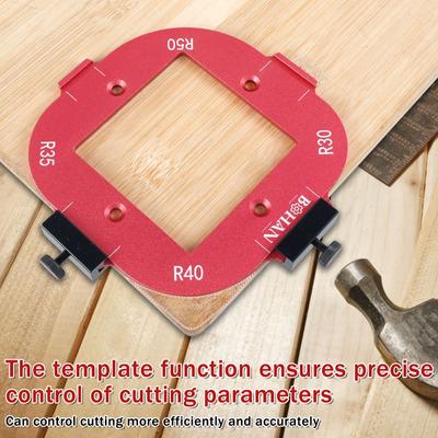 Woodworking Round Corner Radius Templates, Router Table Corner Radius Jig Wooden Board Arc Cutting Auxiliary Tool DIY Template