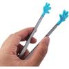 TIHOOD 20PCS Silicone Mini Tongs, 5Inch Hand Shape Food Tongs, Colourful Small Kids Tongs for Serving Food, Ice Cube, fruits, Sugar, Barbecue (10