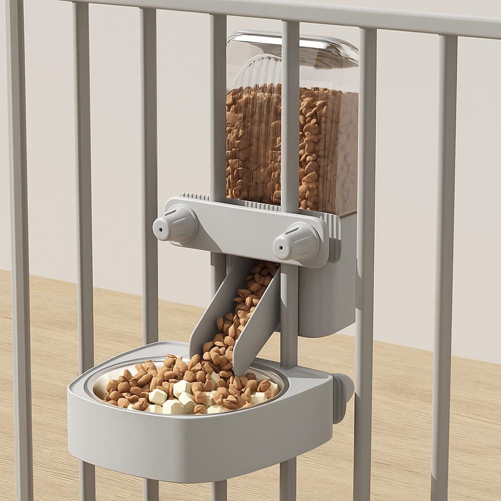 No Spill Automatic Pet Feeder Large Capacity Dog Food Dispenser  For Cats Rabbit Puppy