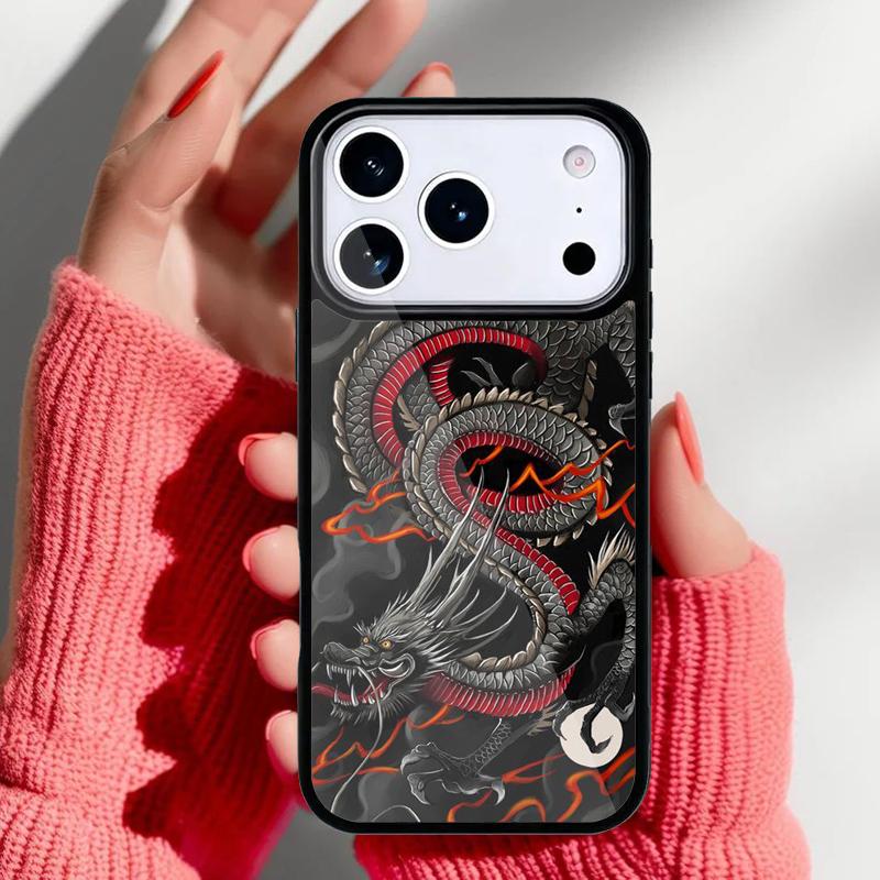 DRAGON TATTOO JAPANESE Phone Case for iPhone 17 16 15 14 13 Pro Max Back Cover for 12 11 Pro Coque