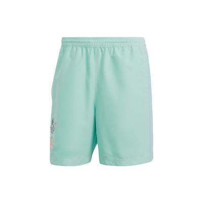 Originals Trefoil Enjoy Poly Shorts With Three-Stripe Logo Print Men Shorts Green IT8184