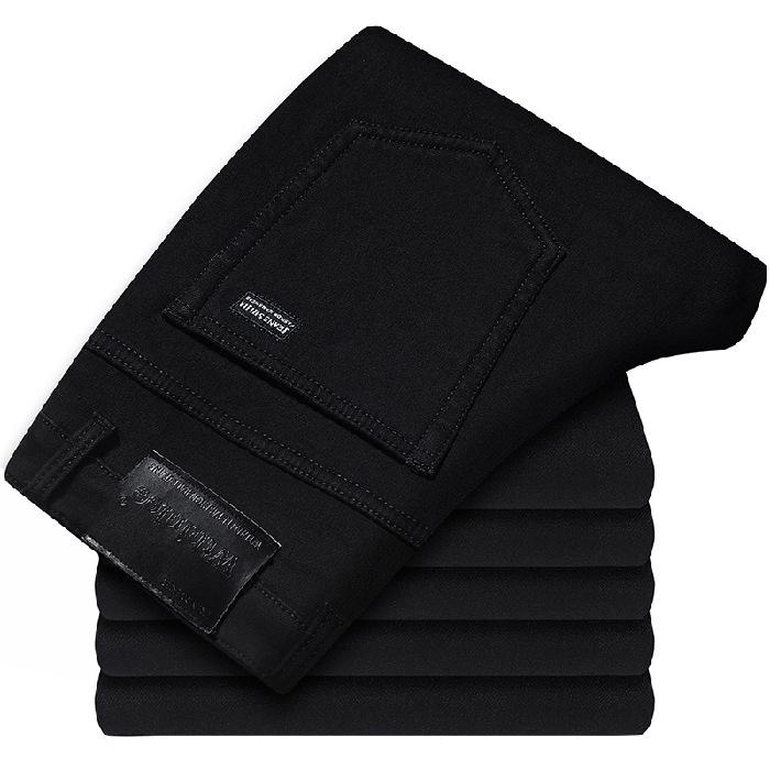 

Мужские облегающие черные эластичные джинсы WthinLEE в деловом стиле с бархатной подкладкой, большие размеры доступны осенью. 30